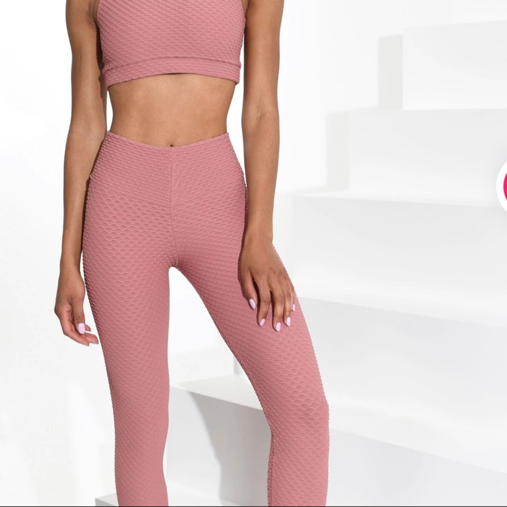 Booty by brabants Croco skin Rosé full length leggings